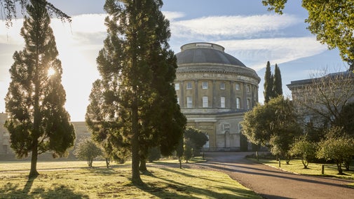 Ickworth House on a sunny winters day